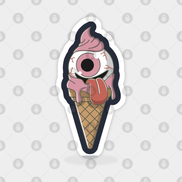 spooky ice cream Sticker by fflat hds